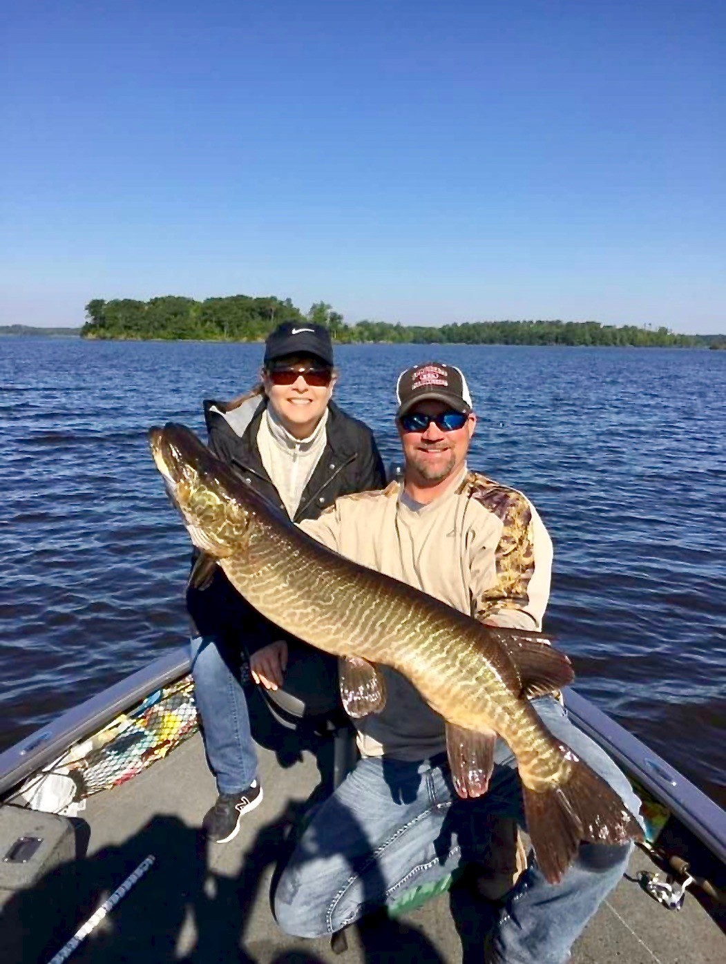 A fish caught on a Hayward area lake